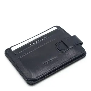 Tergan Lacivert Deri Unisex Kredi Kartlık 01533H86 