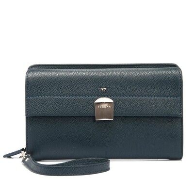 Tergan Lacivert Deri Erkek Portföy Çantası 2980X86 - 1