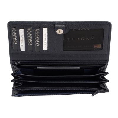 Tergan Lacivert Deri Kadın Cüzdan 5787A38 - 3