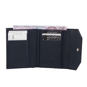 Tergan Lacivert Deri Kadın Cüzdan 5809E83 - Tergan (1)