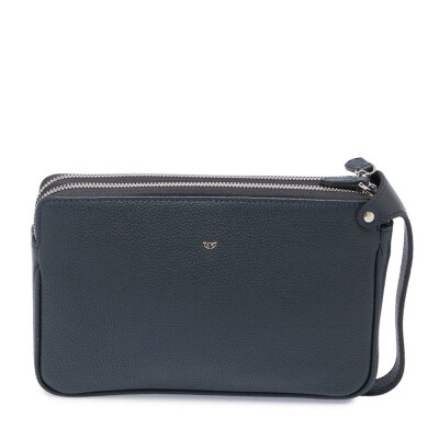 Tergan Lacivert Deri Portföy Çanta 21470A38 - Tergan