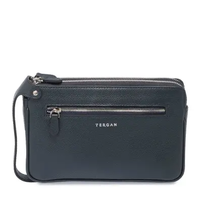 Tergan Lacivert Deri Portföy Çanta 21470A38 - 3