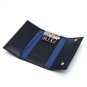 Tergan Lacivert Deri Unisex Anahtarlık 0080H86 - Tergan (1)