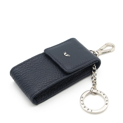 Tergan Lacivert Deri Unisex Anahtarlık 0095A38 - 2