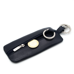 Tergan Lacivert Deri Unisex Anahtarlık 0192H86 - Tergan (1)