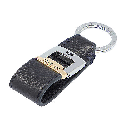 Tergan Lacivert Deri Unisex Anahtarlık 0242A38 - 1