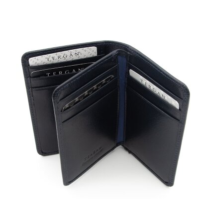 Tergan Lacivert Deri Unisex Kredi Kartlık 1508H24 - 2