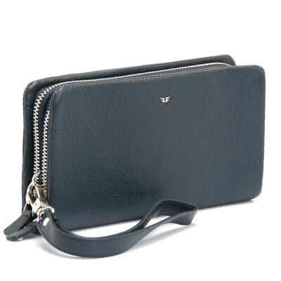 Tergan Lacivert Deri Unisex Portföy Çantası 2197X86 - 2