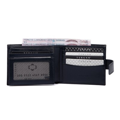 Tergan Lacivert Erkek Cüzdanı 1567H86 - 2