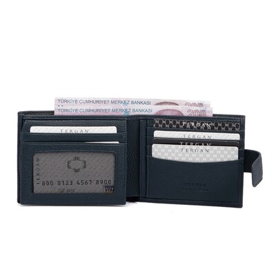 Tergan Lacivert Erkek Cüzdanı 1567X86 - 2