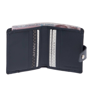 Tergan Lacivert Erkek Deri Cüzdanı 1652O15 - Tergan (1)