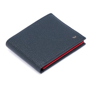 Tergan Lacivert-Kırmızı Deri Erkek Cüzdanı 1648N74 