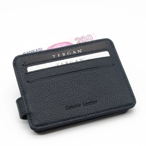 Tergan Lacivert/Kırmızı Deri Erkek Cüzdan 1658U7M - Tergan (1)