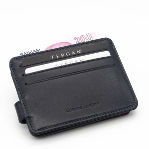 Tergan Lacivert/Kırmızı Deri Erkek Cüzdan 1658Z47 - Tergan (1)