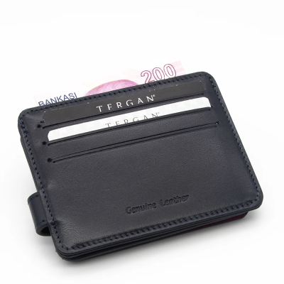 Tergan Lacivert/Kırmızı Deri Erkek Cüzdan 1658Z47 - 2