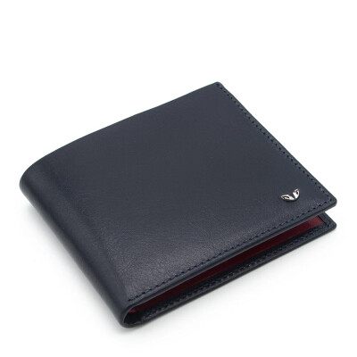 Tergan Lacivert/Kırmızı Deri Erkek Cüzdanı 1654U4U - Tergan