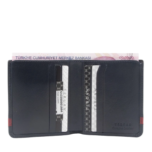 Tergan Lacivert/Kırmızı Erkek Deri Cüzdan 1664Z47 - Tergan (1)
