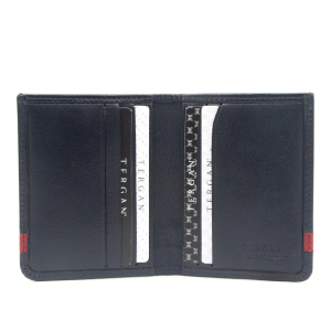 Tergan Lacivert/Kırmızı Unisex Deri Kredi Kartlık 1663Z47 - Tergan (1)