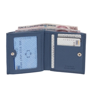 Tergan Mavi Deri Kadın Cüzdanı 5627T0M - Tergan (1)