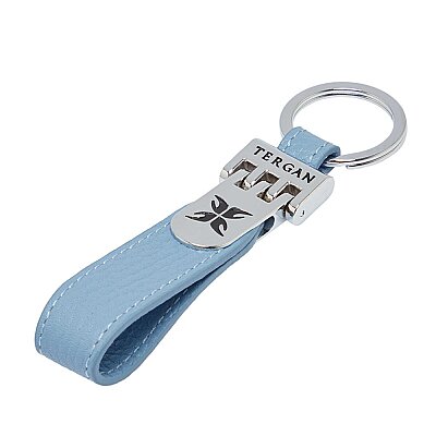 Tergan Mavi Deri Unisex Anahtarlık 0247C43 - 1