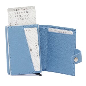 Tergan Mavi Deri Unisex Kartlık 0263C43 - Tergan (1)