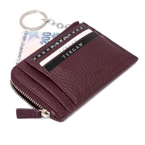 Tergan Mor Deri Unisex Kredi Kartlık 0265C48 - Tergan (1)
