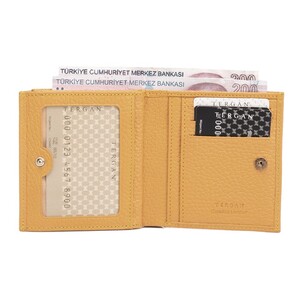 Tergan Sarı Deri Kadın Cüzdan 5627H28 - Tergan (1)