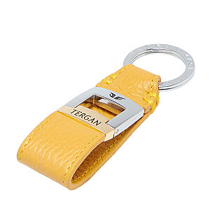 Tergan Sarı Deri Unisex Anahtarlık 0242H28 