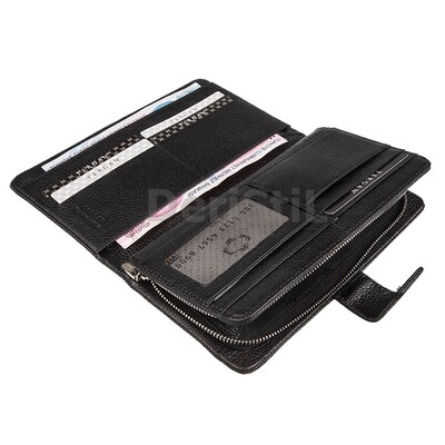 Tergan Siyah Bayan Deri Cüzdan - 5726A6F - 3