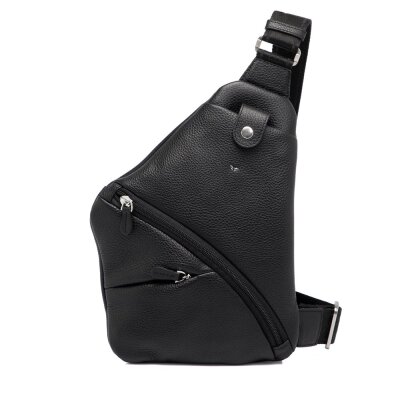 Tergan Siyah Deri Askılı Çanta 21457A41 - 1