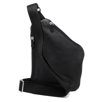 Tergan Siyah Deri Askılı Çanta 21457A41 - 3