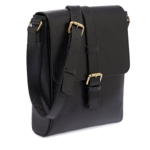 Tergan Siyah Deri Askılı Çanta 21478P2Y - Tergan (1)