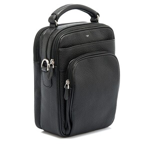 Tergan Siyah Deri Erkek Askılı Çanta 21200A6F - Tergan (1)