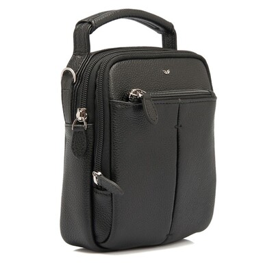 Tergan Siyah Deri Erkek Askılı Çanta 21391A6F - 2