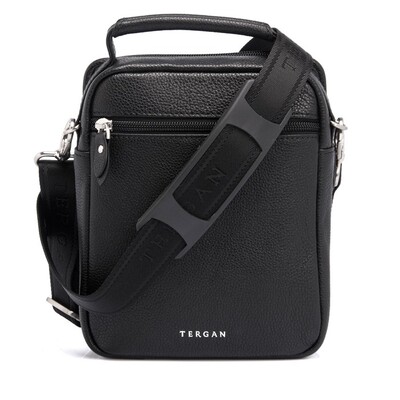 Tergan Siyah Deri Erkek Askılı Çanta 21393A6F - 3