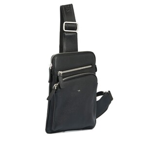 Tergan Siyah Deri Erkek Askılı Çanta 21402A6F - Tergan (1)