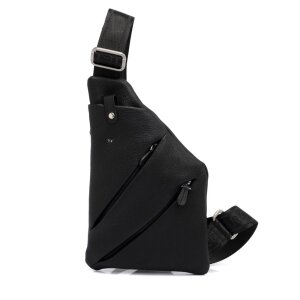 Tergan Siyah Deri Erkek Askılı Çanta 21439A6F - Tergan