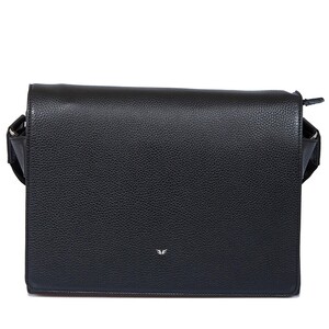 Tergan Siyah Deri Erkek Askılı Çanta 2963A41 - Tergan