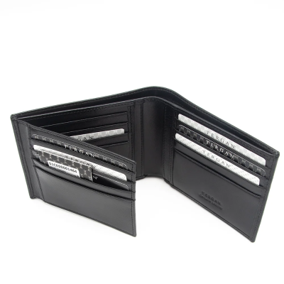 Tergan Siyah Deri Erkek Cüzdan 1464B06 - 3