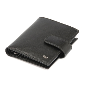 Tergan Siyah Deri Erkek Cüzdan 1623B06 