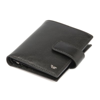 Tergan Siyah Deri Erkek Cüzdan 1623B06 - 1