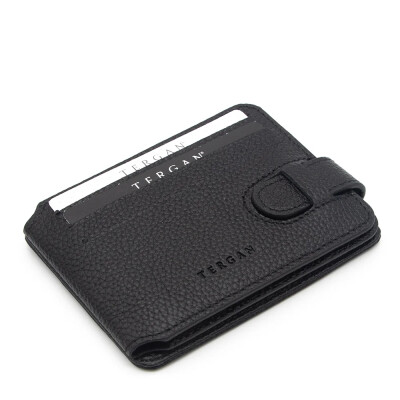 Tergan Siyah Deri Erkek Cüzdan 1658A6F - Tergan