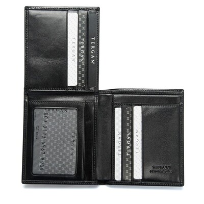 Tergan Siyah Deri Erkek Cüzdanı 1339B06 - 3