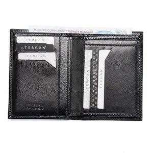Tergan Siyah Deri Erkek Cüzdanı 1108B06 - Tergan (1)