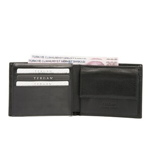 Tergan Siyah Deri Erkek Cüzdanı 1254A97 - Tergan (1)