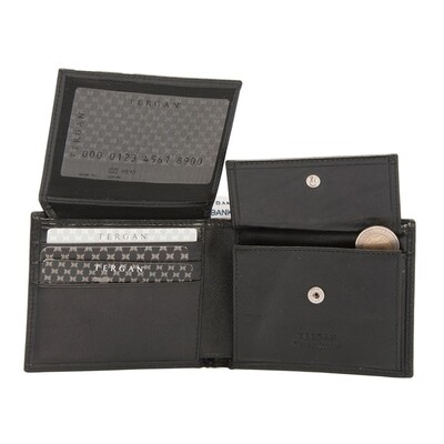 Tergan Siyah Deri Erkek Cüzdanı 1254A97 - 3