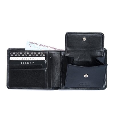 Tergan Siyah Deri Erkek Cüzdanı 1308A97 - 2