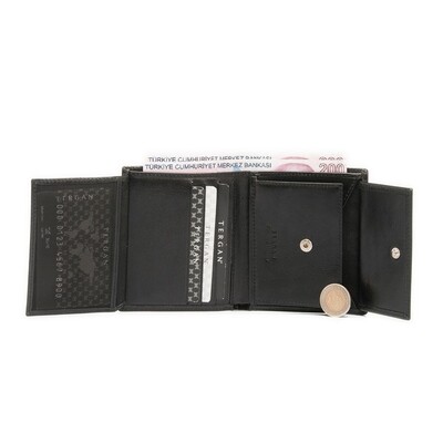 Tergan Siyah Deri Erkek Cüzdanı 1408B06 - 3