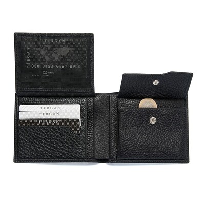 Tergan Siyah Deri Erkek Cüzdanı 1469A41 - 3