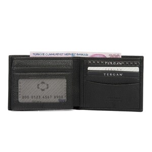 Tergan Siyah Deri Erkek Cüzdanı 1498A6F - Tergan (1)